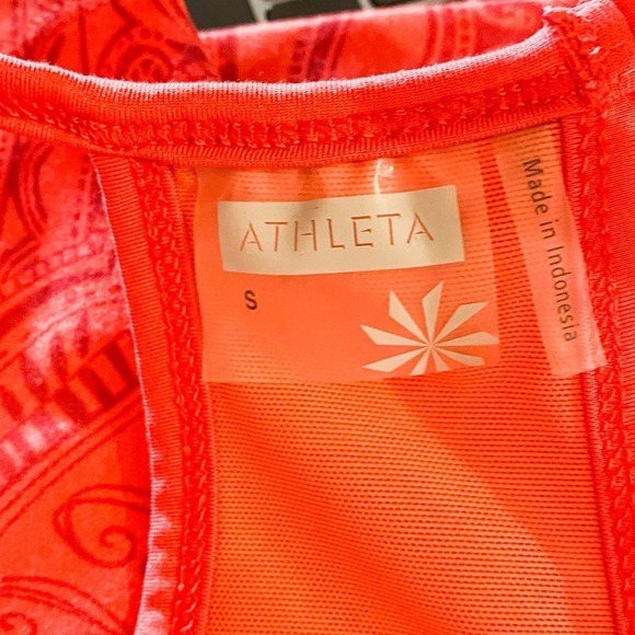 Athleta Red Boho Athletic Tank Size Small - Picture 3 of 6